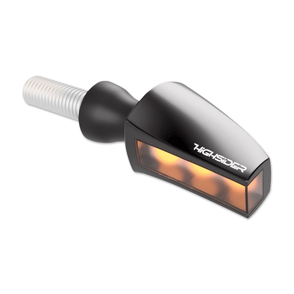 Clignotants LED HIGHSIDER FLIGHT noir/fumé E-Hom
