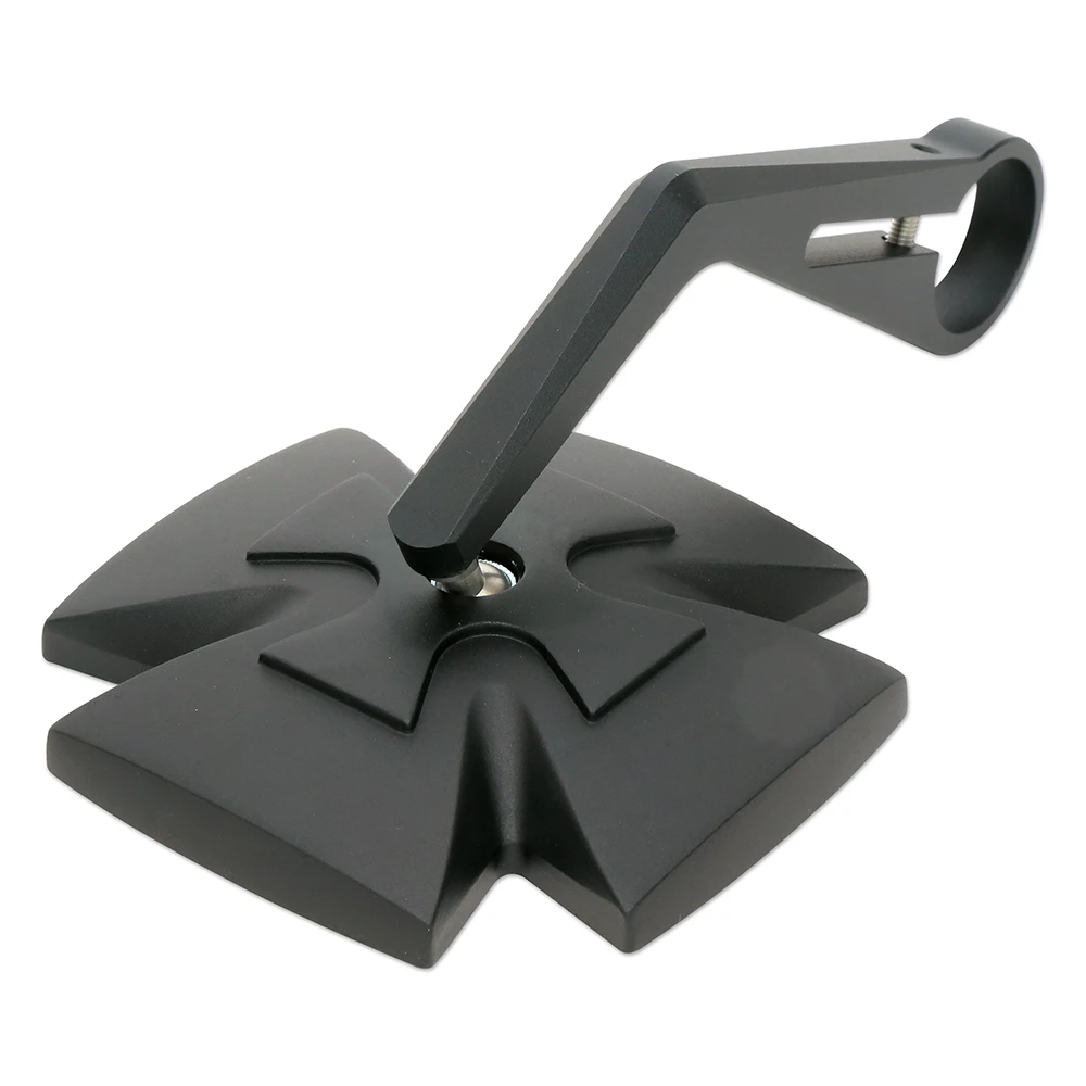 Rétroviseur d'embout guidon HIGHSIDER IRON CROSS noir E-Hom