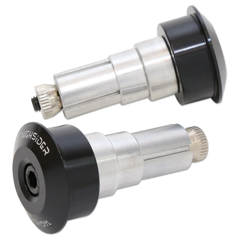 Embouts de guidon HIGHSIDER DOT pour Ø12-22mm noir