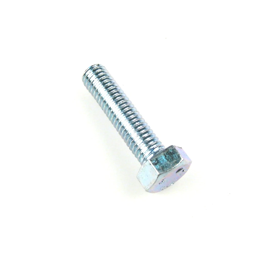 Vis 6pans M7/1 x L 25mm (DIN 933) galvanisé-bleu