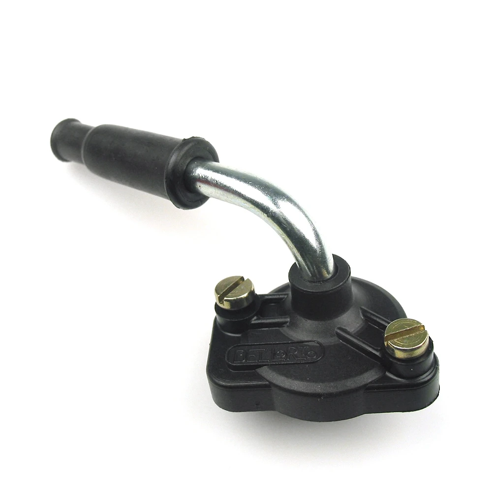 Couvercle boisseau DellOrto avec guide de cable 90°/28mm pour PHVB