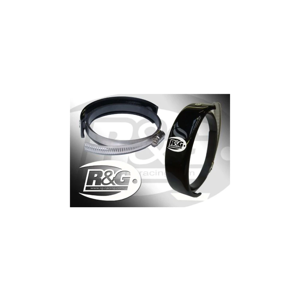  Protège-chaleur silencieux R&G noir pour silencieux ovales droite