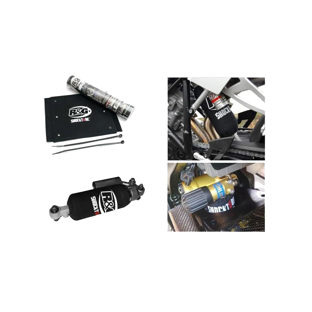 Protège amortisseur R&G (paire) en noir 22.8cm x Ø 22.8cm