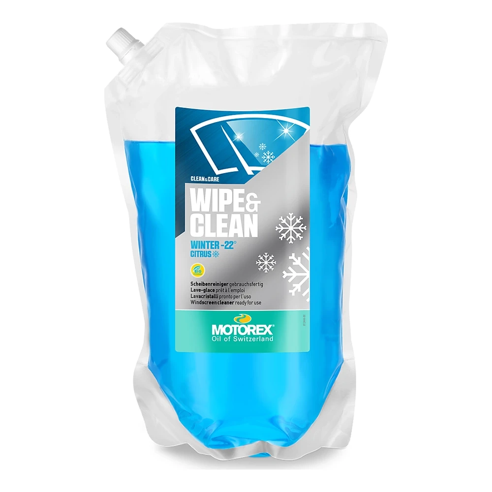 Nettoyant vitre Motorex WIPE & CLEAN HIVERT avec antigel -22°C 2 L