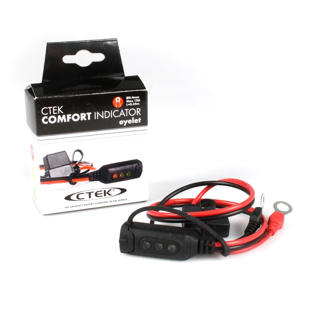 Cable raccord batterie CTEK affichage LED avec cable bague 8.4mm