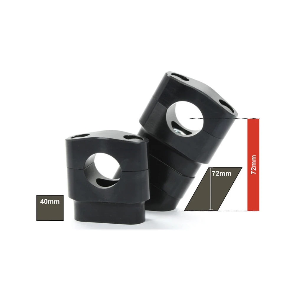Borniers Motacc BIGbar - droit (paire) argenté Ø 28.5/50mm fix. M10 centrale