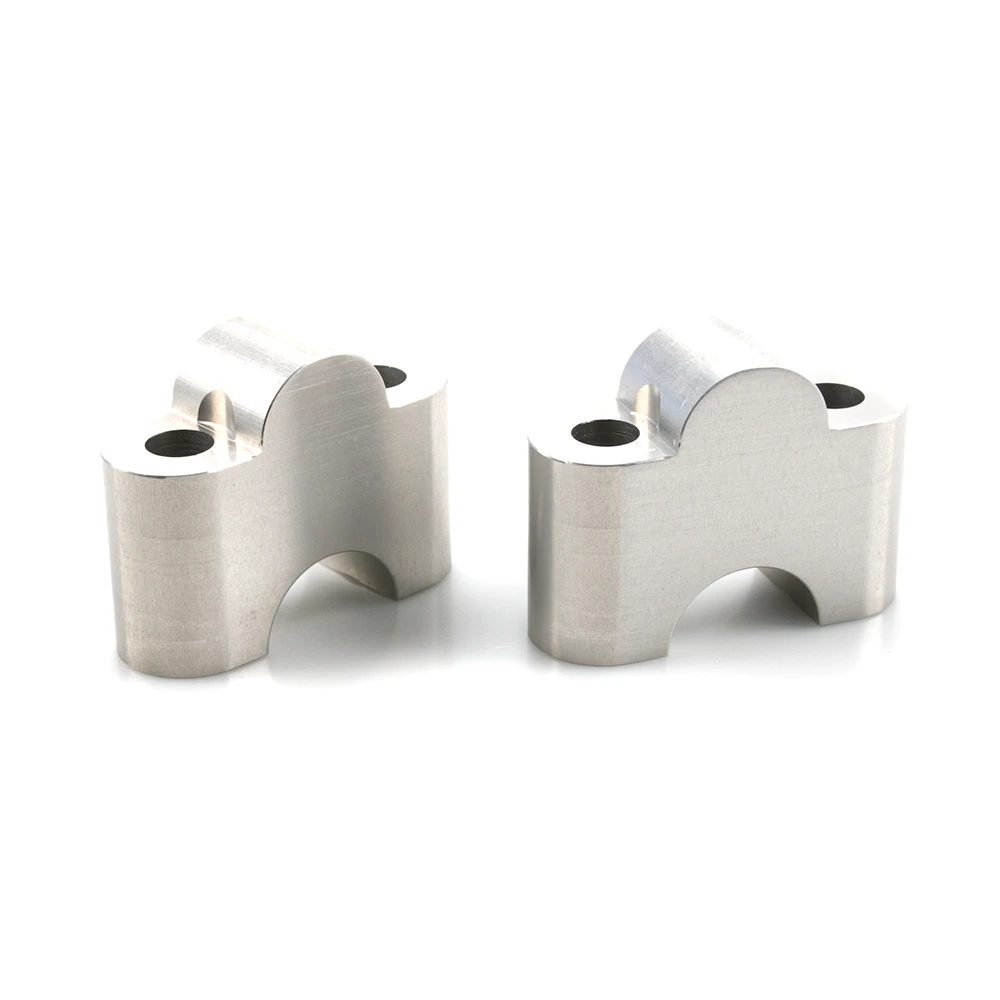 Rehaussement guidon Motacc raccord original (paire) argenté Ø 22/29mm