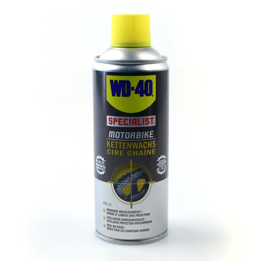 Spray WD-40 SPECIALIST MOTORBIKE - cire chaine Classic (400ml)
