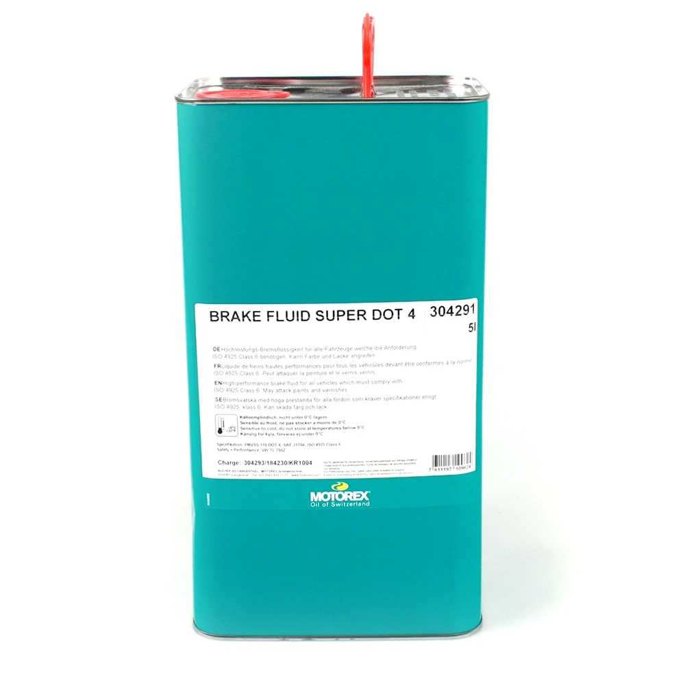 Liquide de frein Motorex BRAKE FLUID SUPER DOT 4 5 L