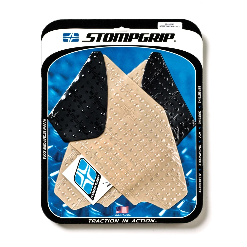 Side-Pad STOMPGRIP POWERSPORTS - VOLCANO transparent Honda