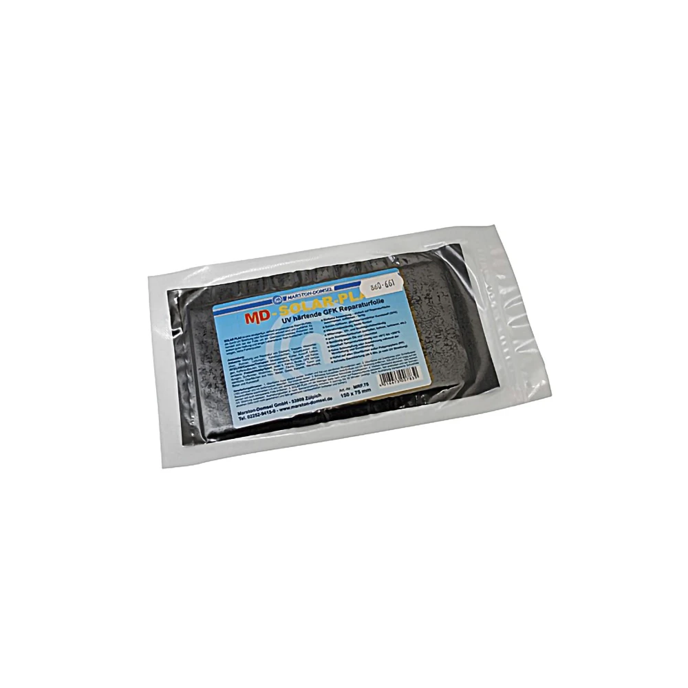 Feuille reparation MD SOLAR-PLAX en GFK durci par UV 150x75mm
