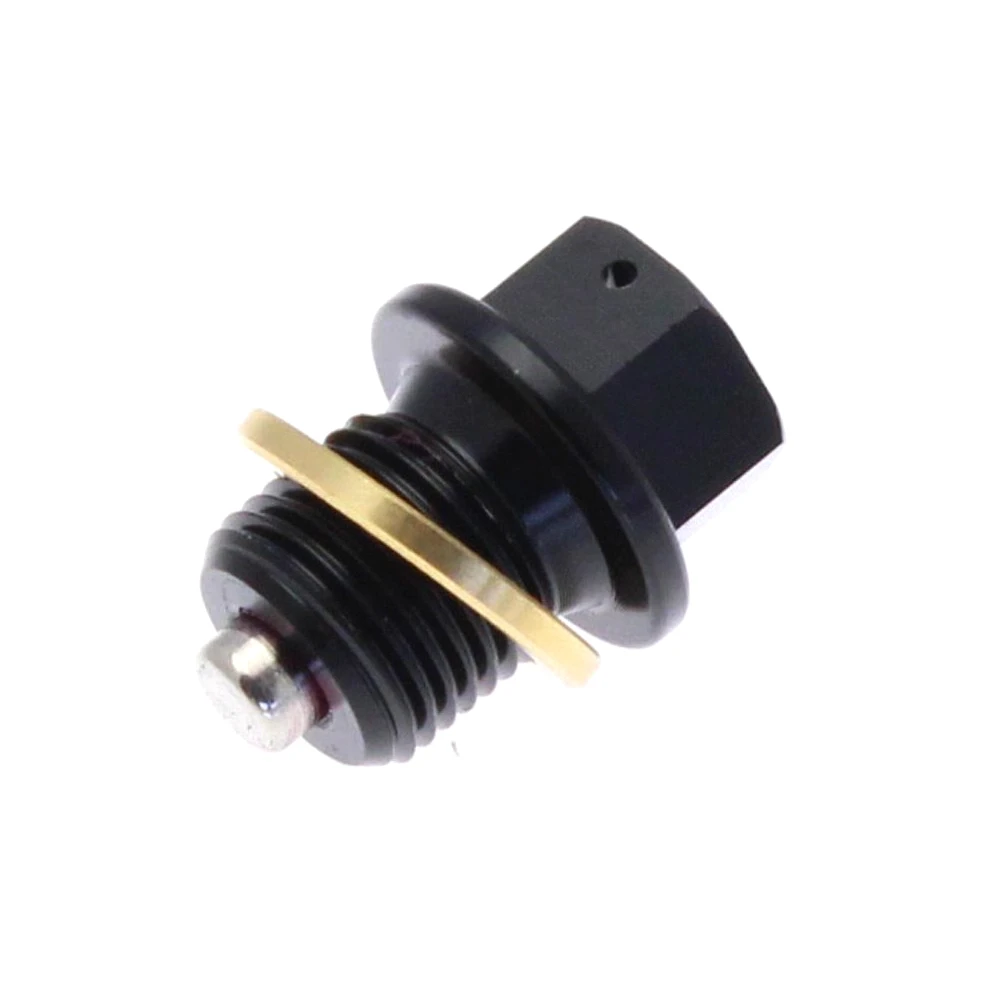 Vis de vidange TECNIUM magnétique en alu noir M12x1.25 x 14mm
