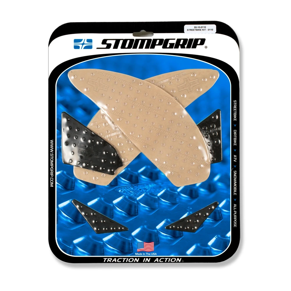 Side-Pad STOMPGRIP POWERSPORTS - VOLCANO transparent Suzuki