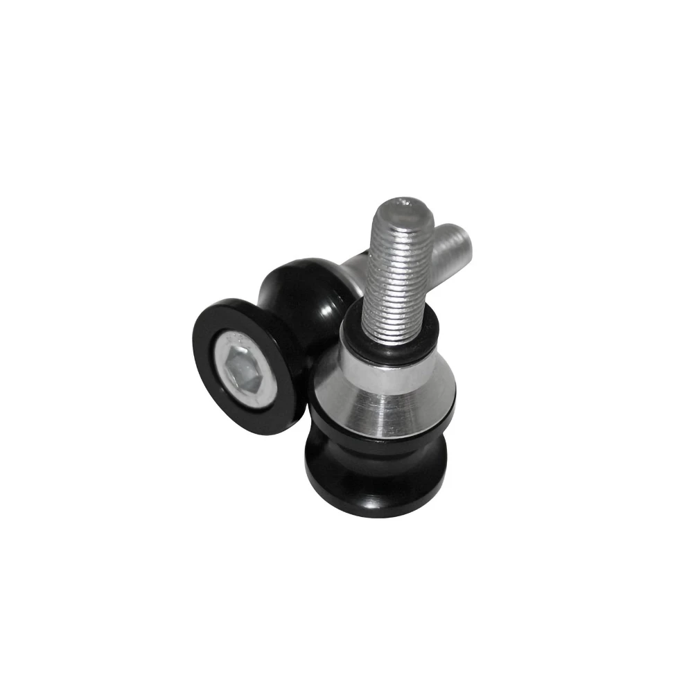 Raccord béquille SHIN YO (paire) noir pour Kawasaki M10 x 1.25mm
