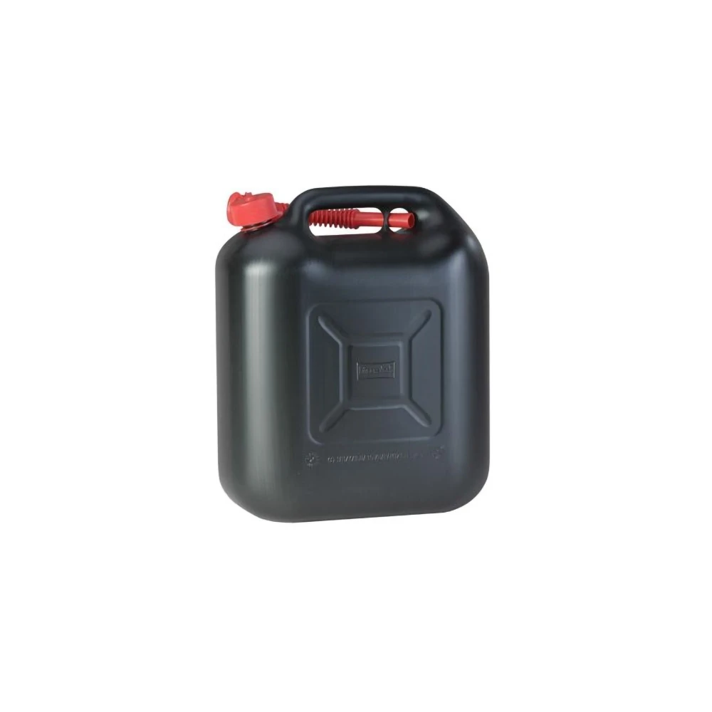Bidon d'essence hünersdorff STANDARD 20l noir carburant + accessoires rouge