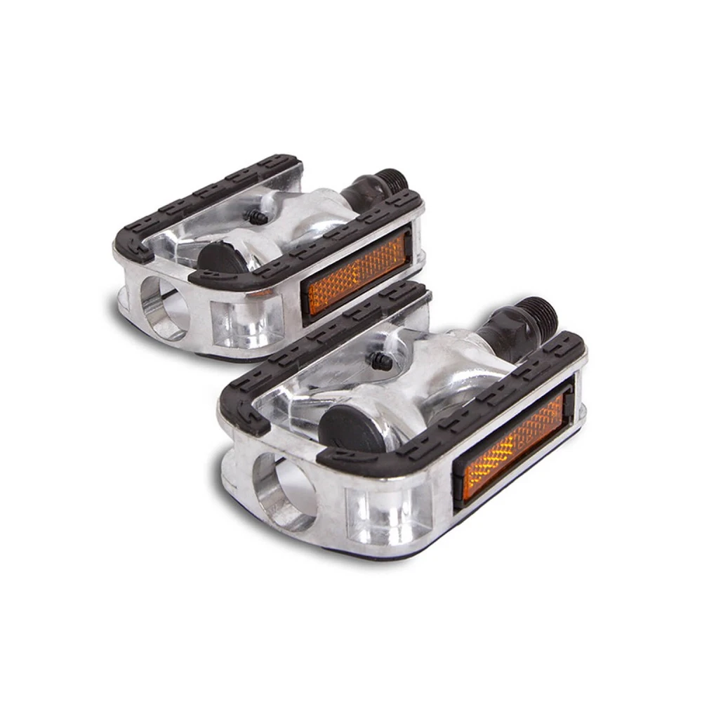 Pedales LYNX (paire) sport UNIVERSAL en argenté / noir en alu pour vélomoteurs