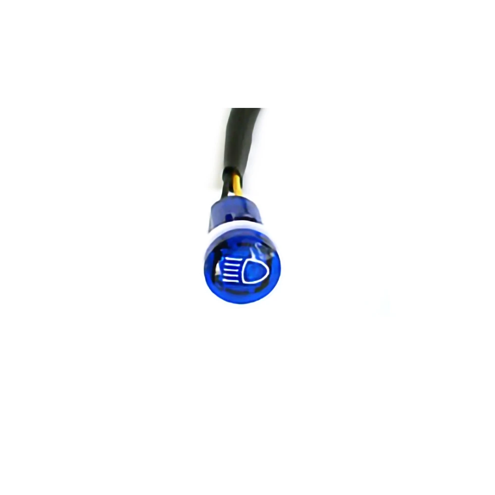 Témoin NN PRODUCTS feux de route en bleu 12V/2W Ø 12mm a visser universel