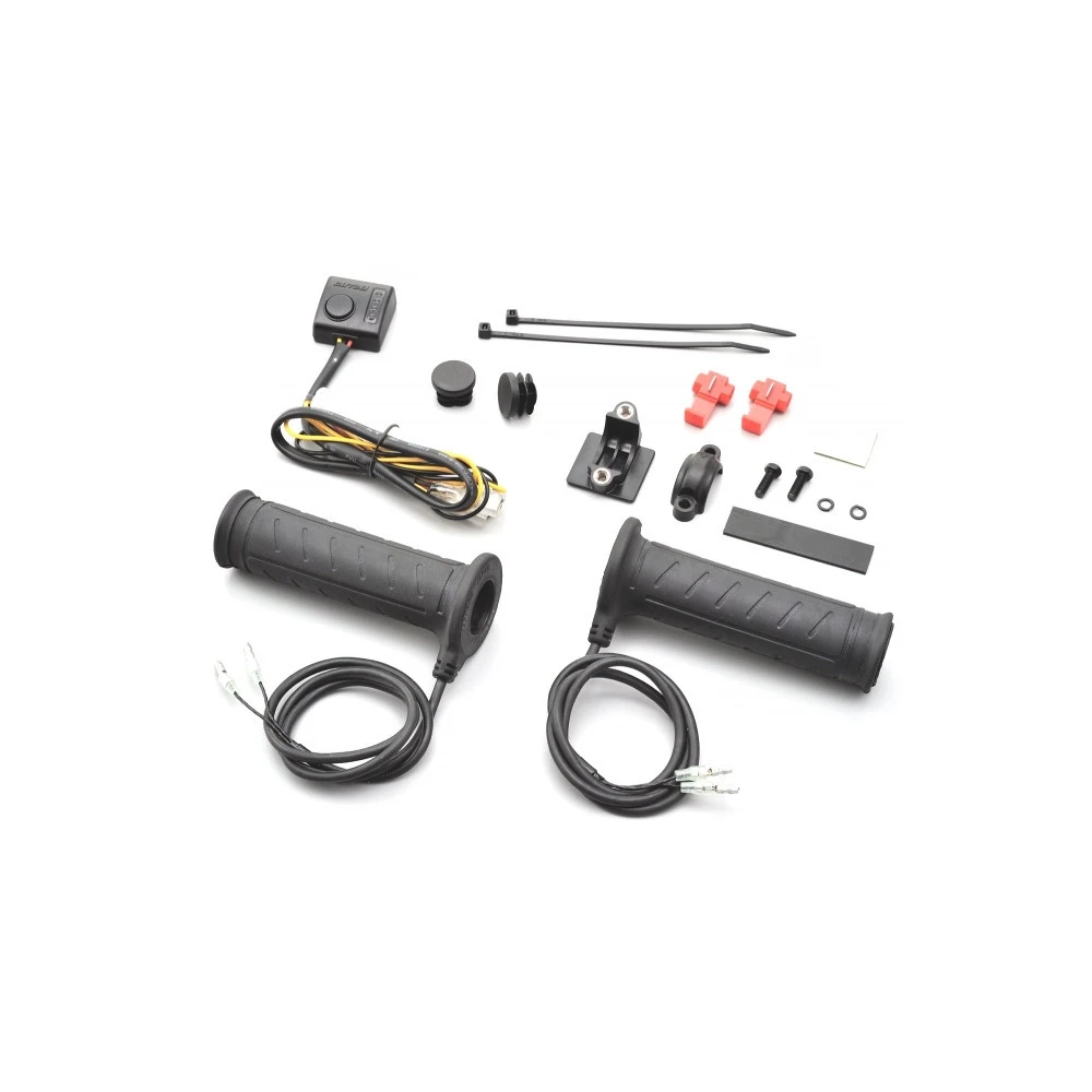 Poignées chauffantes Ø 22mm réglable DAYTONA ATV 4 étapes L: 125mm