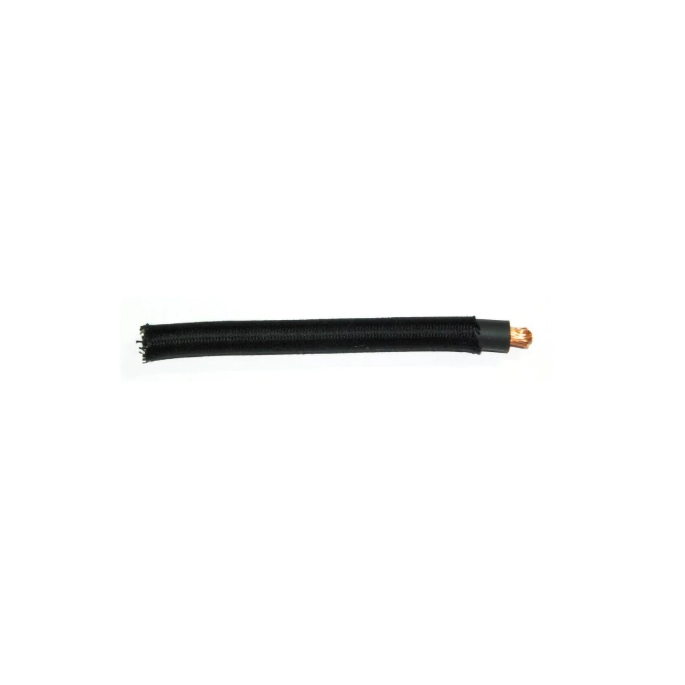 Cable électriqueNN PRODUCTS flexible 25mm²x1m noir textil ext Ø 12mm-par mètre