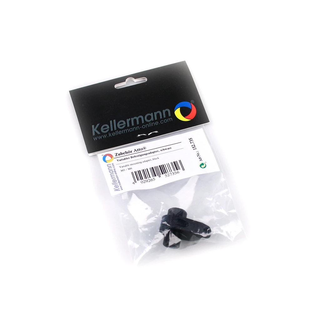 Adaptateur Kellermann (pce) Variabel M6 en noir - pour clignos Atto