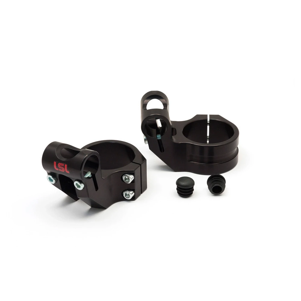 Collier tube fourch LSL (paire) Sport-Match Offset-High alu 43x35mm-5° homolog