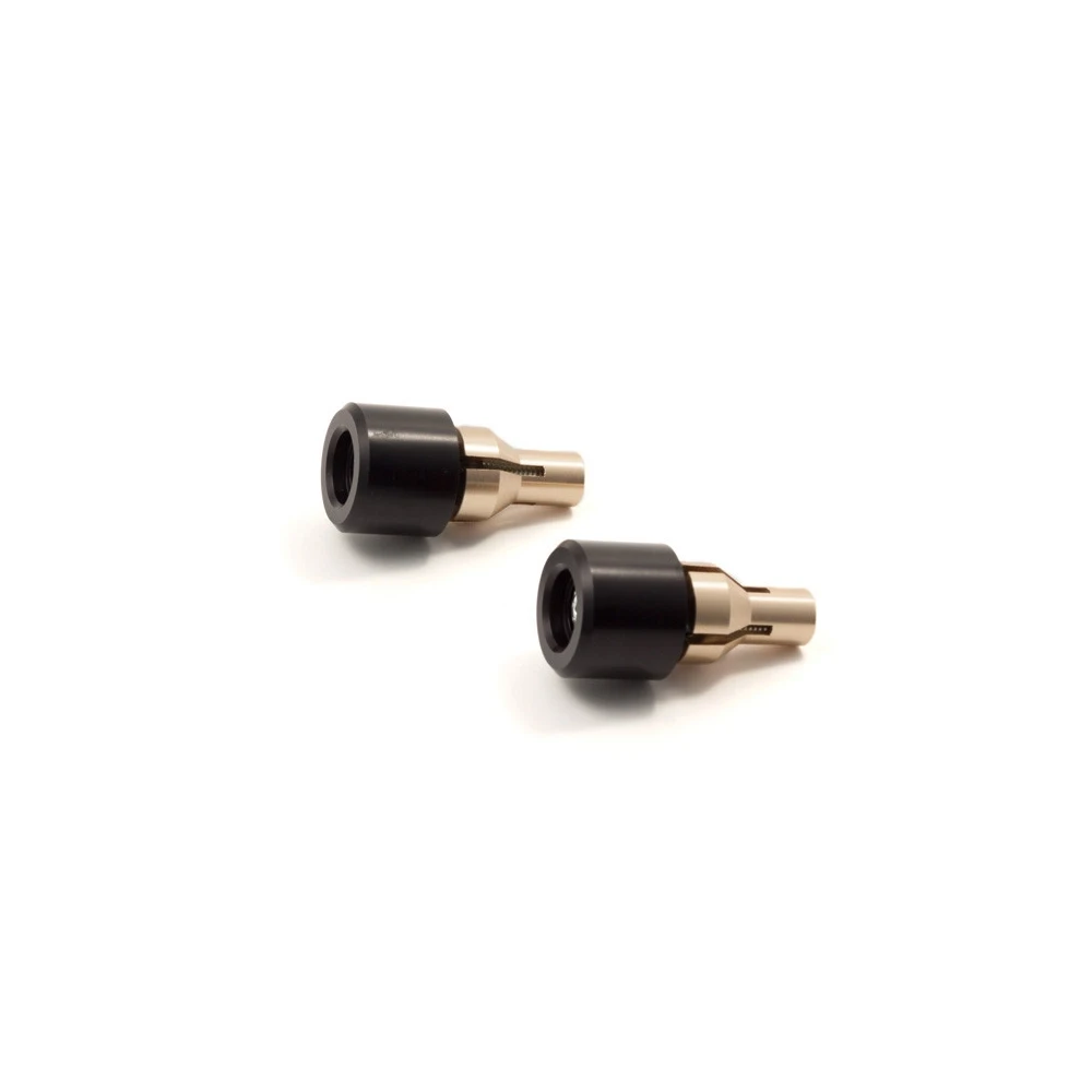 Rallonge guidon LSL (paire) noir avec attache, longueur: 20mm) (Ø 25.4/17mm)