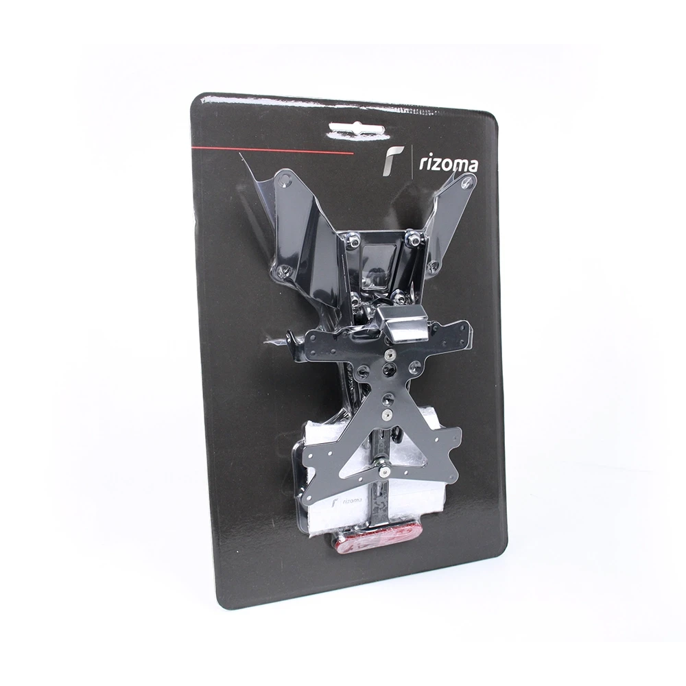 Support plaque avec eclairage LED RIZOMA FOX noir Honda