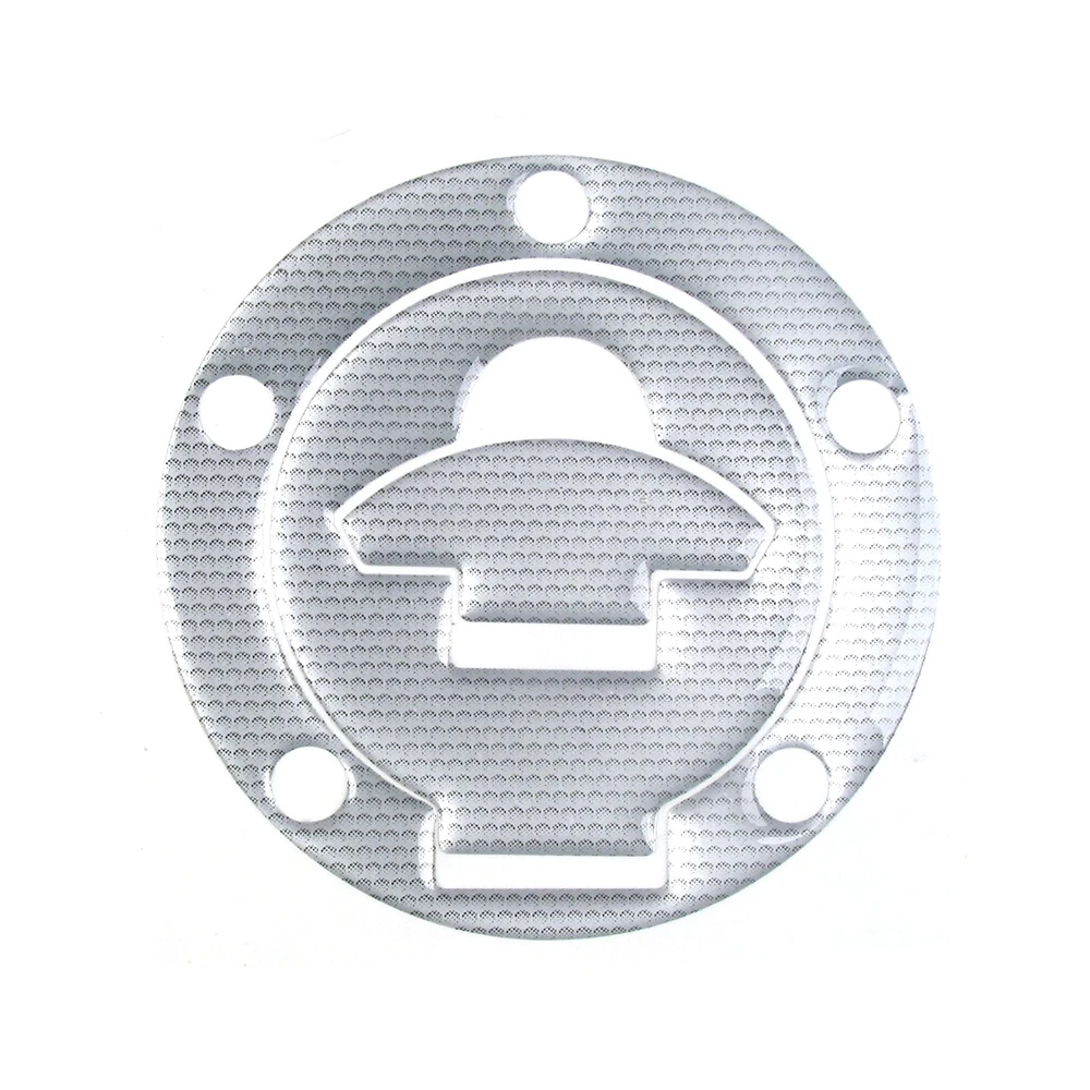 Protège bouchonPRINT en carbon-look argenté (104.3 x 104.3mm) Ducati >2008