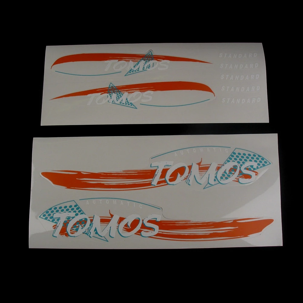 Autocollants TOMOS Standard orange/vert
