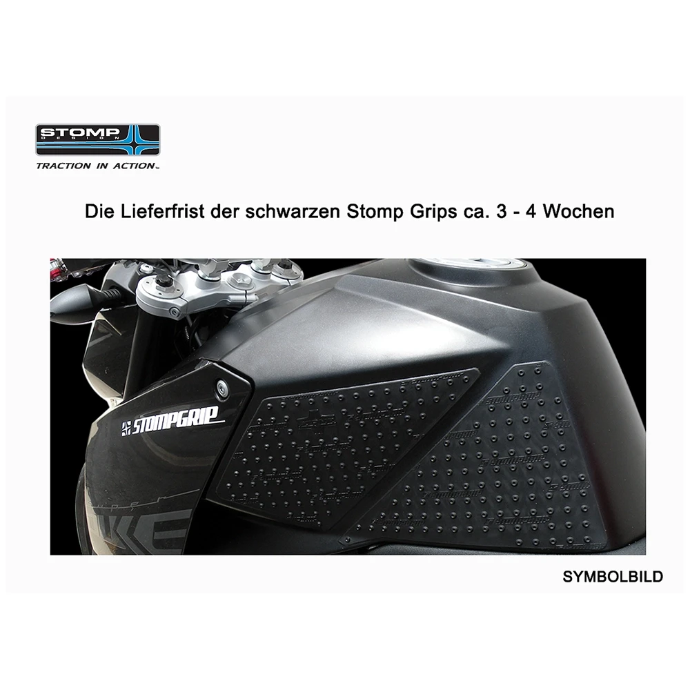 Side-Pad STOMPGRIP POWERSPORTS - VOLCANO  noir Kawasaki