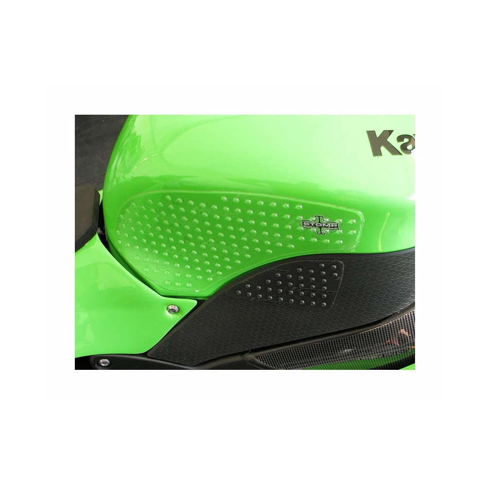 Side-Pad STOMPGRIP POWERSPORTS - VOLCANO transparent Kawasaki