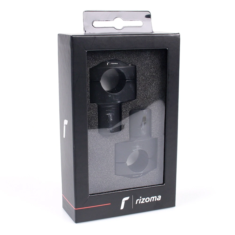 Adaptateur riser RIZOMA (paire) guidons CONUS / DRAG BAR noir M10/M12 h. 60mm