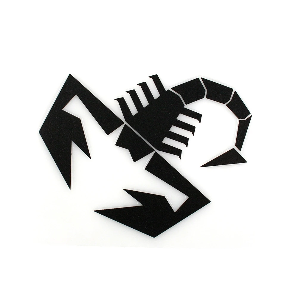 Autocollant ABARTH SCORPIONE noir (12cm)