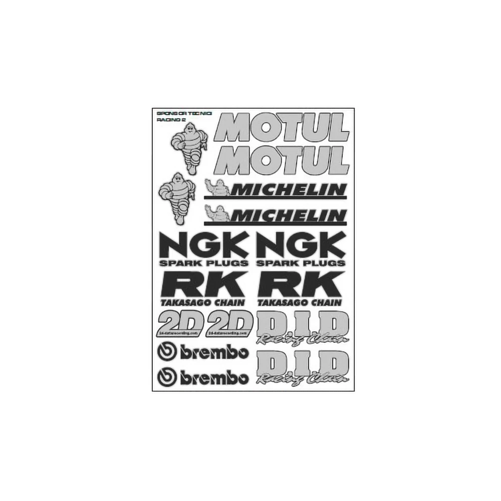 Autocollants 4R SPONSOR RACING 4.0 (35 x 25cm)