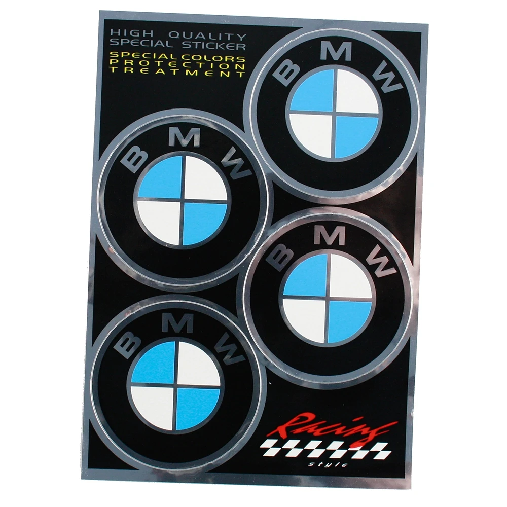 Autocollants 4R BMW (Ø 48mm - 130 x 95mm)