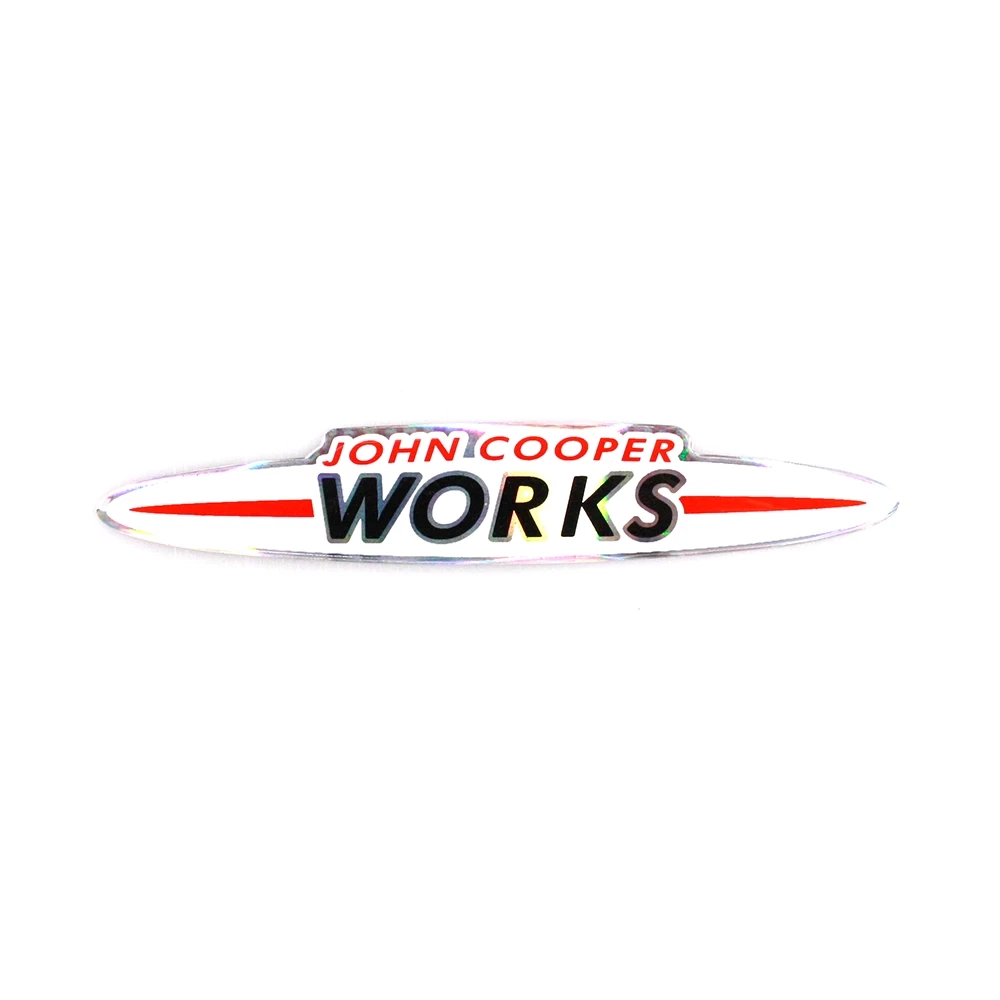 Autocollant 4R JOHN COOPER WORKS (2 x 11.5mm) rouge/noir