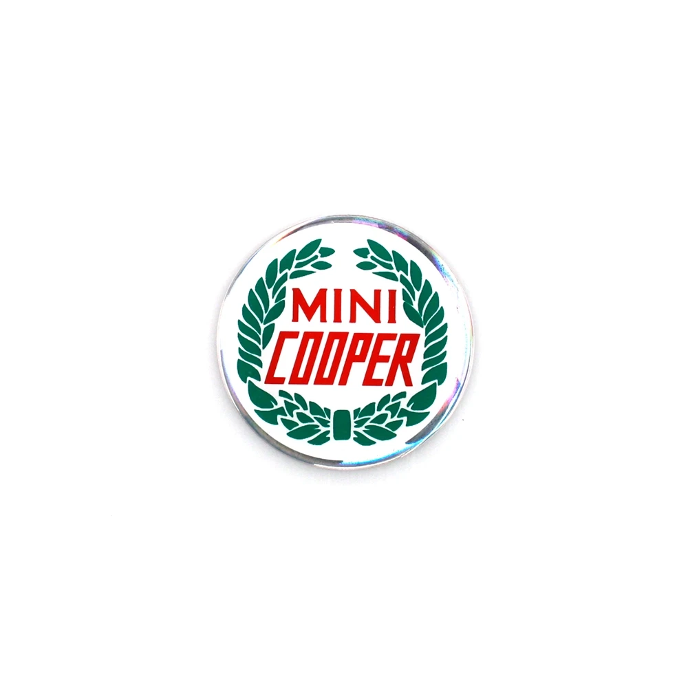 Autocollant 4R MINI COOPER rouge/vert