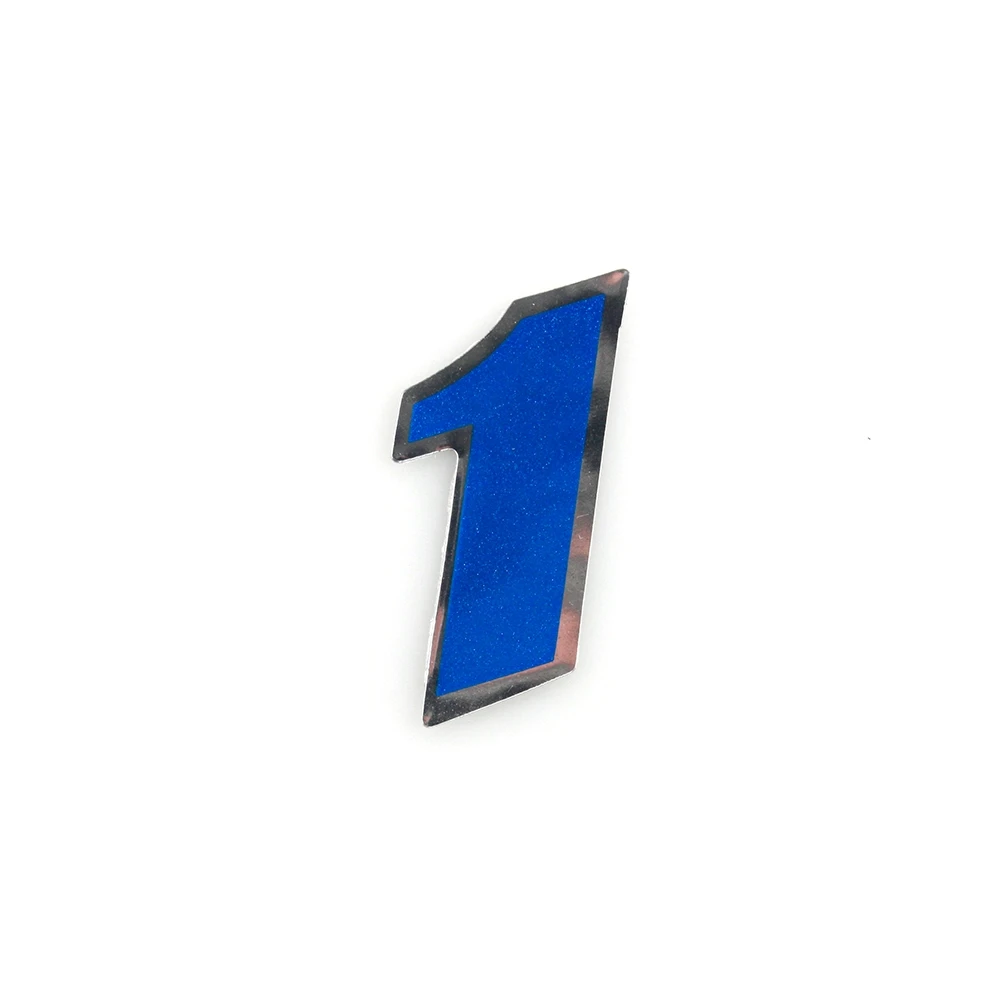 Autocollant 4R MEDI chiffre no. 1 bleu (100 x 100mm)