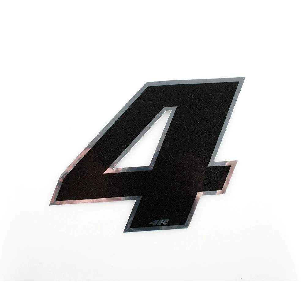 Autocollant 4R MEDI chiffre no. 4 noir (100 x 100mm)