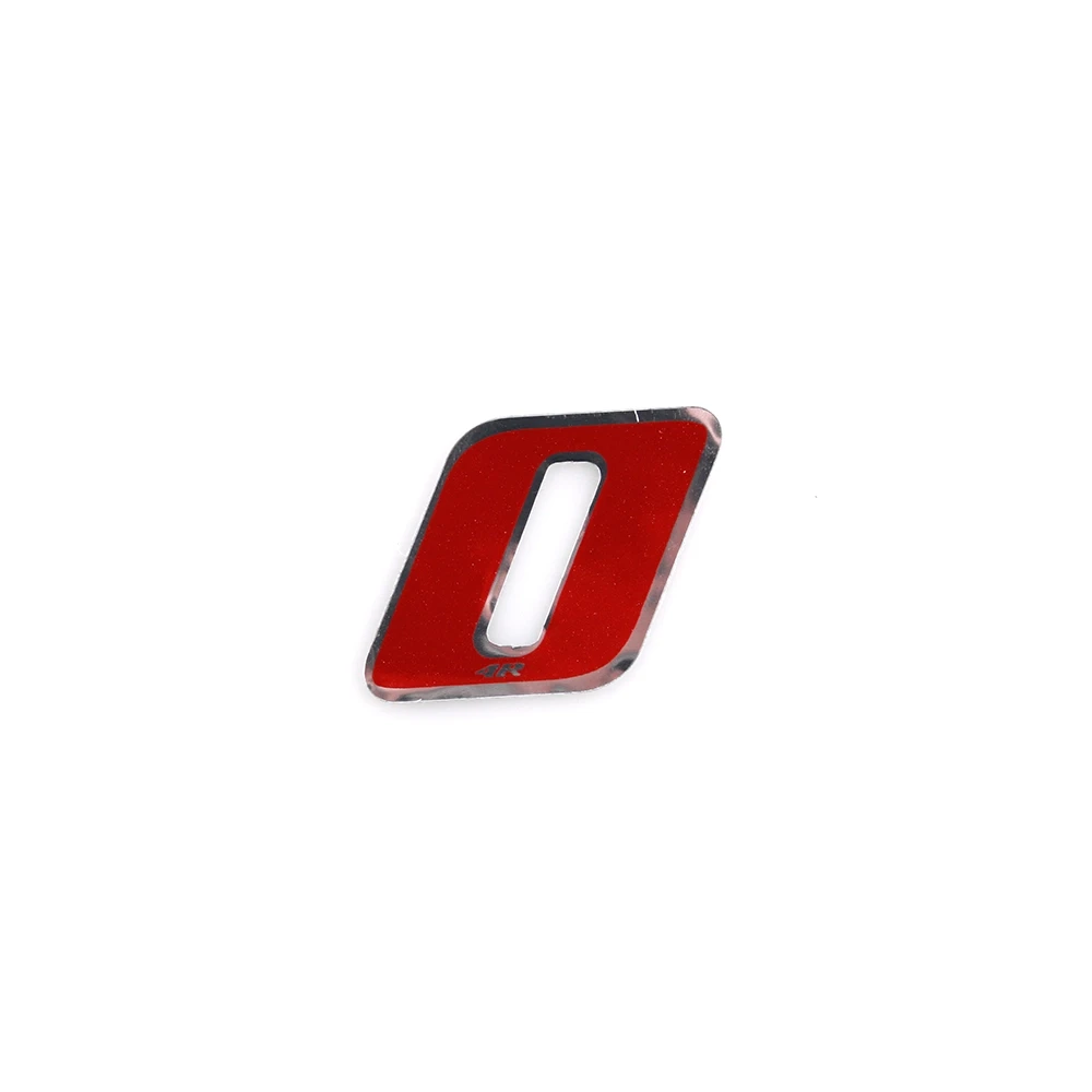 Autocollant 4R PICCOLO chiffre no. 0 rouge (65 x 65mm)