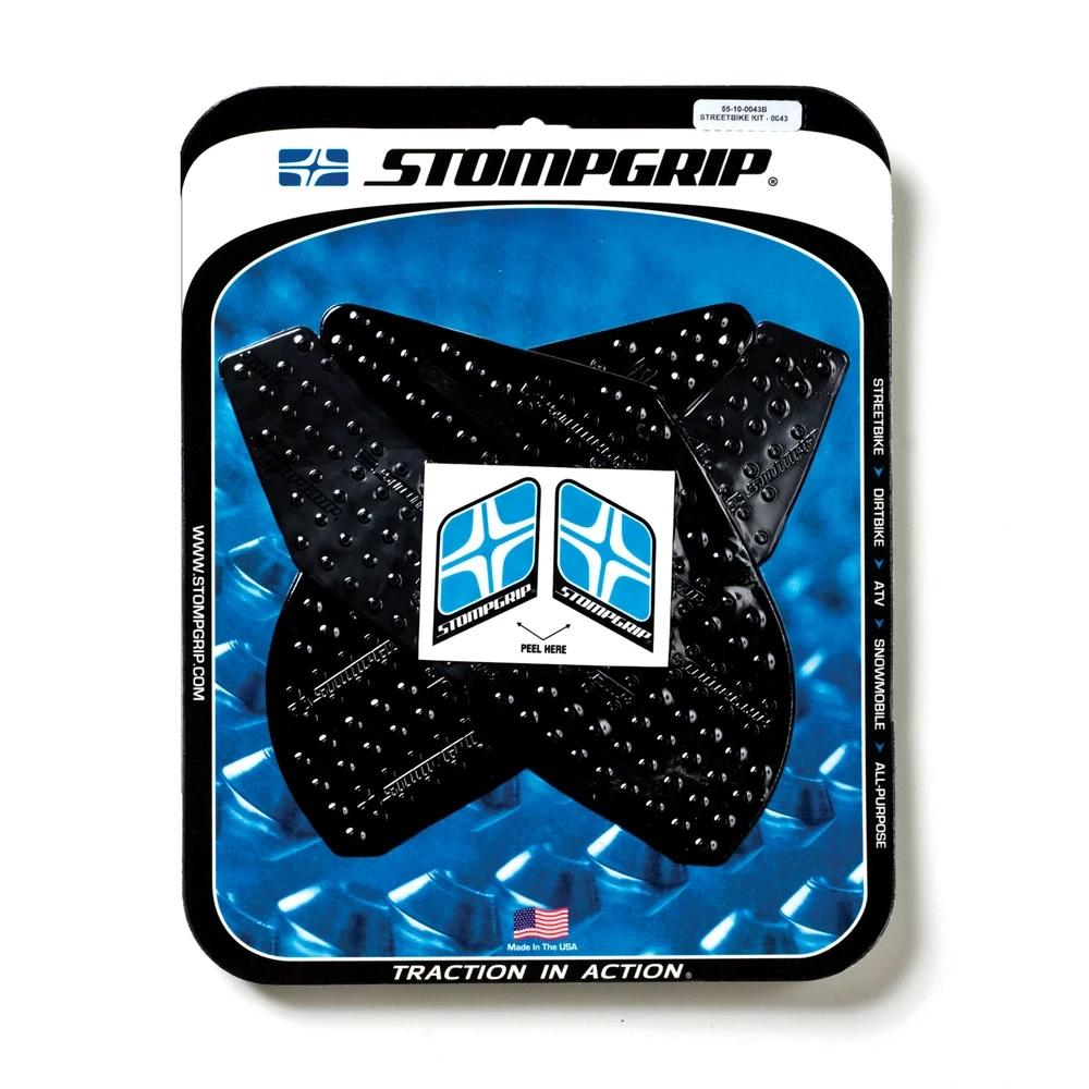 Side-Pad STOMPGRIP POWERSPORTS - VOLCANO  noir Kawasaki