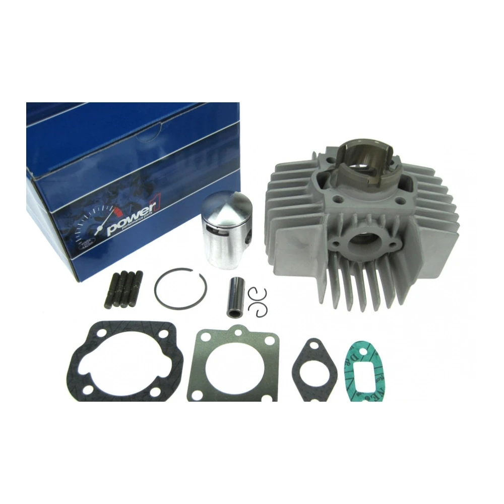 Kit POWER ONE Ø 38mm (axe 12) alu NM- aillerons longs, 6 sorties Puch E50