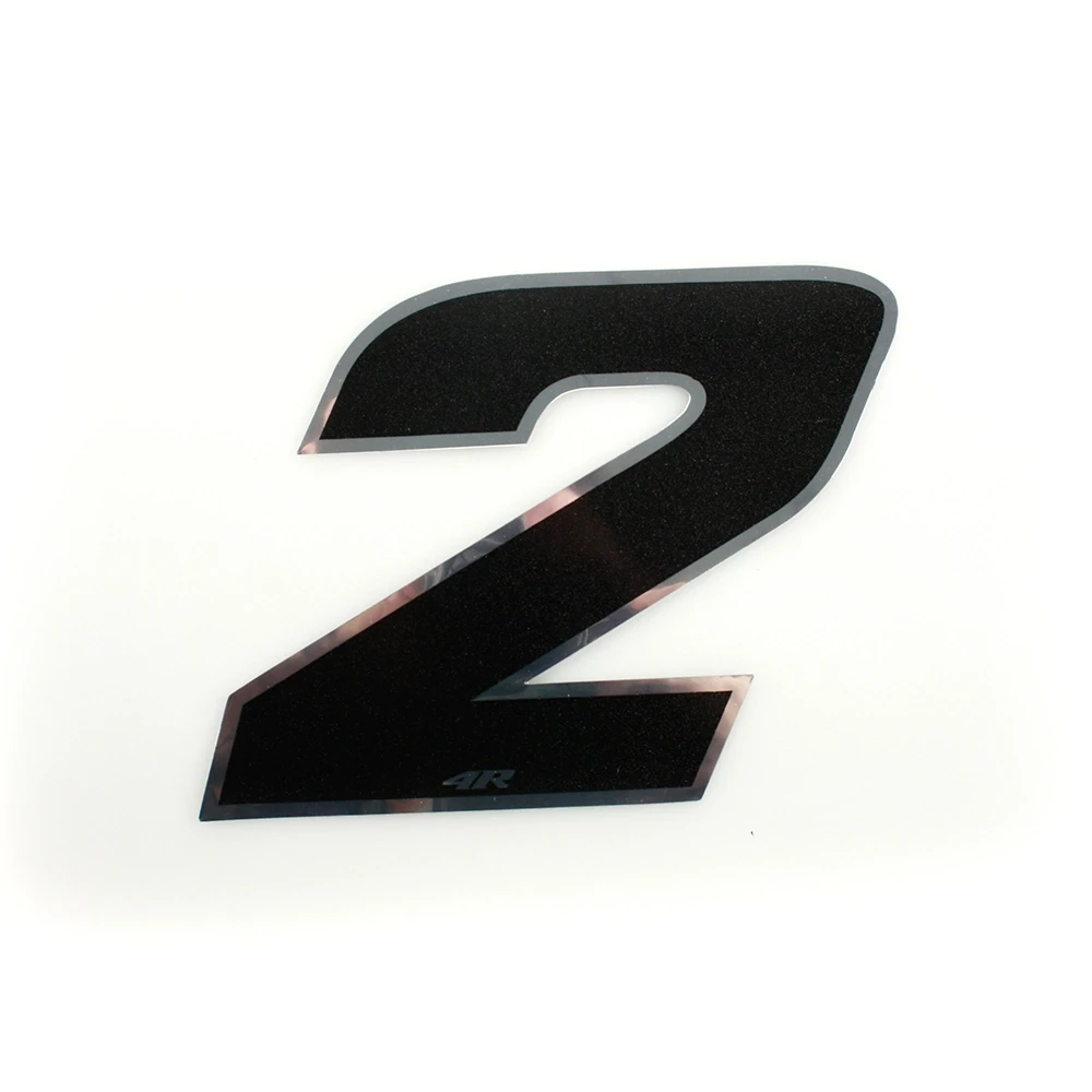 Autocollant 4R PICCOLO chiffre no. 2 noir (65 x 65mm)