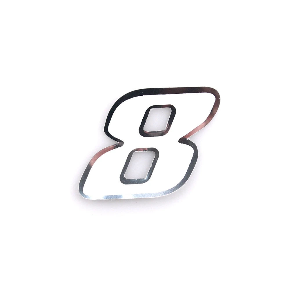 Autocollant 4R PICCOLO chiffre no. 8 blanc (65 x 65mm)