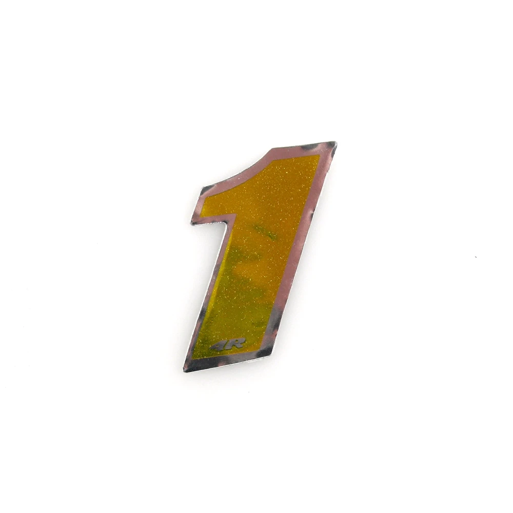 Autocollant 4R MINI chiffre no. 1 doré (30 x 30mm)