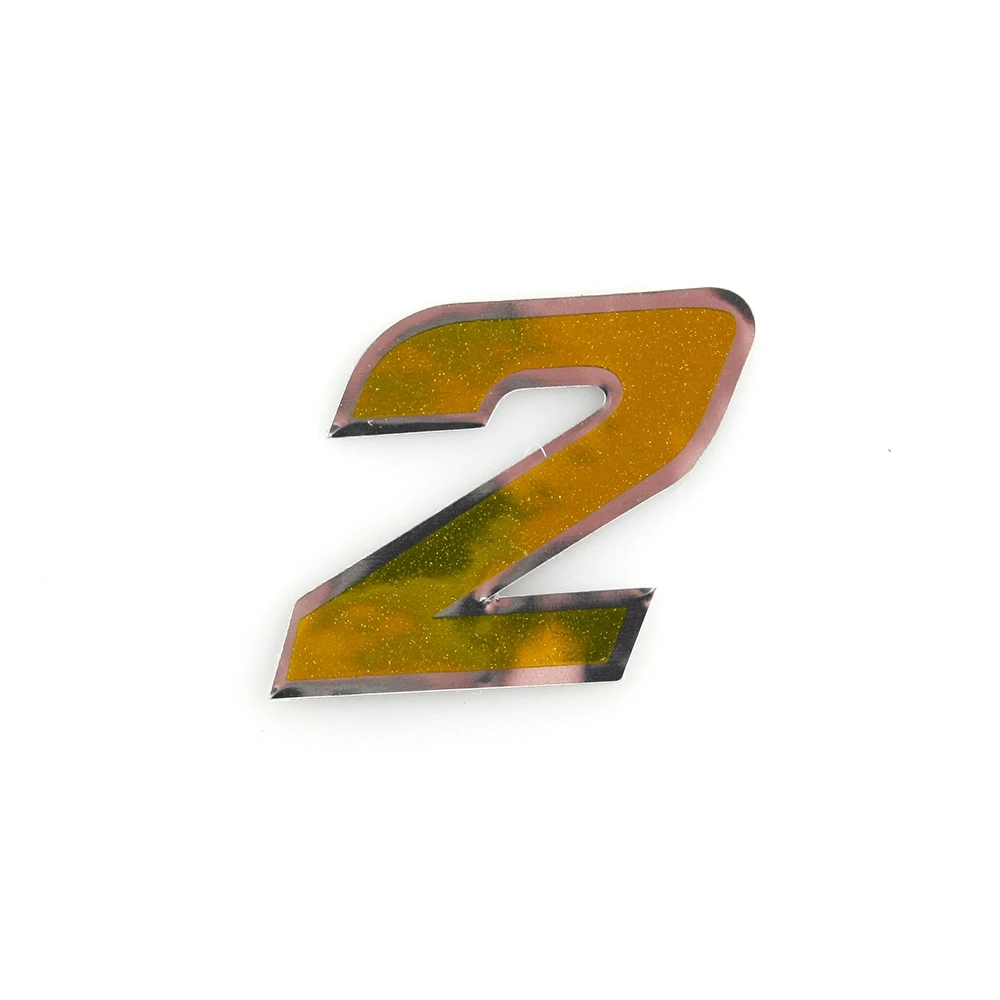 Autocollant 4R MINI chiffre no. 2 doré (30 x 30mm)