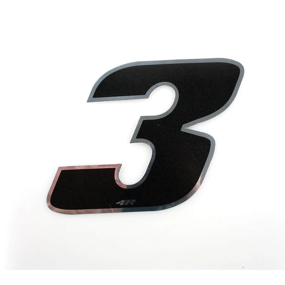 Autocollant 4R MINI chiffre no. 3 noir (30 x 30mm)