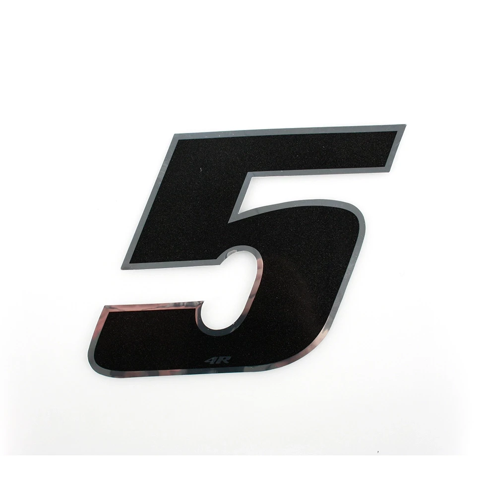 Autocollant 4R MINI chiffre no. 5 noir (30 x 30mm)