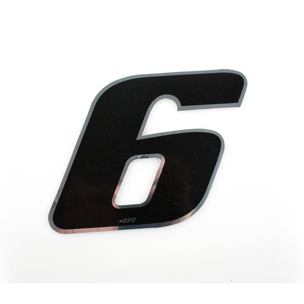 Autocollant 4R MINI chiffre no. 6 noir (30 x 30mm)