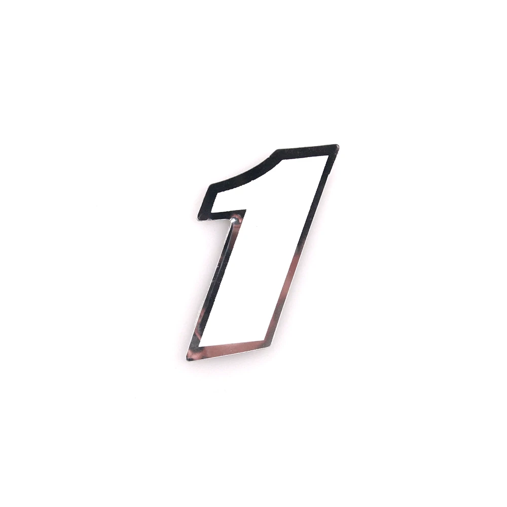 Autocollant 4R MINI chiffre no. 1 blanc (30 x 30mm)